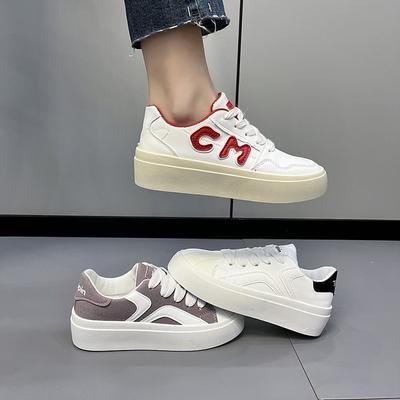 Весенние новые плоские кроссовки женские в гонконгском стиле повседневные низкие белые туфли для студентов корейский стиль модная женская обувь