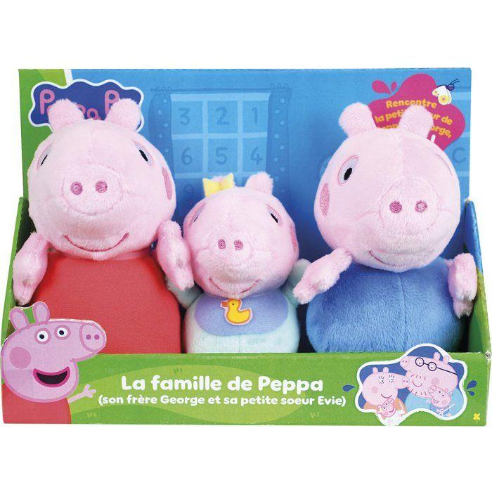 Coffret de peluches - Peppa Pig - JEMINI - Peppa, Georges et Evie - 3 personnages - Dès la naissance