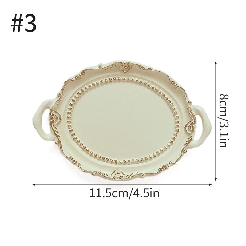 Ретро-лоток для хранения европейских ювелирных изделий из смолы, поднос для демонстрации серег, поднос для хранения украшений, поднос для декора, тарелка из смолы, реквизит для фотографий