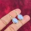 Blue Lace Agate Handmade Gemstone Earrings, 925 Solid Sterling Silver Earrings Antique Jewelry, Earrings For Engagement Gift