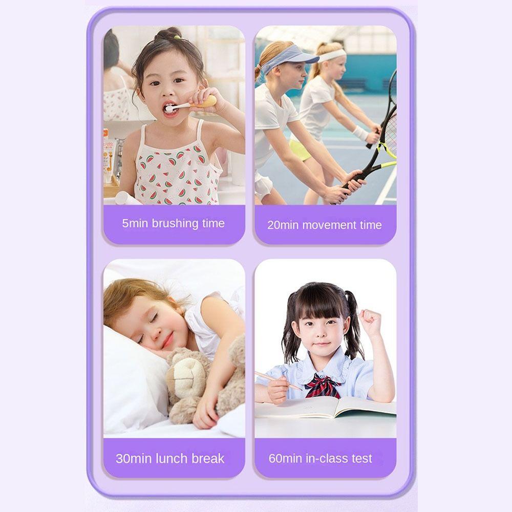 60 Minutes Countdown Alarm Clock Ultra Silent Kitchen Timer Visual Timer  Kids Children Reminder