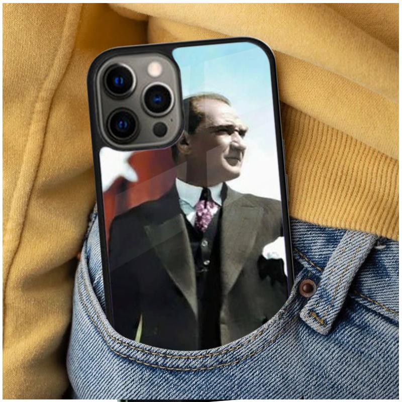 Мягкий чехол для телефона Мустафы Кемаля Ататюрка для iPhone 17 Air 16e Pro max 15 Pro 13 14 Plus 11 12 Магнитный чехол MagSafe