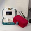 Large Capacity Velvet Jewelry Box Exquisite Necklace Storage Box Jewelry Organizer Case  Travel Use