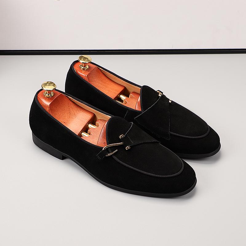 Fashion Casual men's loafers classic fashion designer styles Formal Party Office Outdoor daily couple flat shoes Black Brown 37-48 Hot