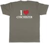 I Love Chichester Unisexs TShirt West Sussex Historic Love Heart Tee Gift