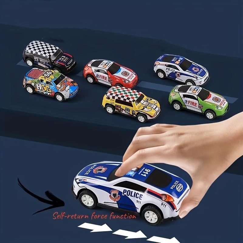 Mini Alloy Toy Cars Set with Storage Box Pull Back Vehicles for Kids