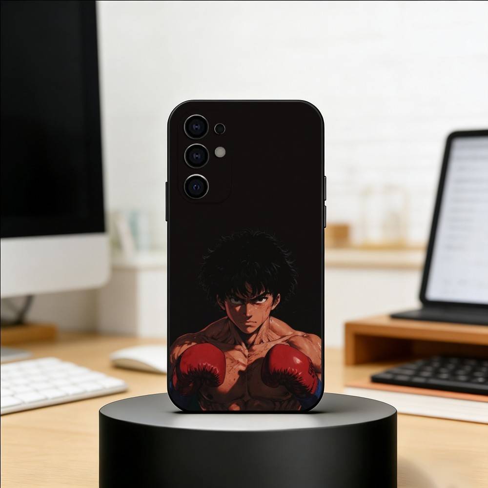 B-Baki Phone Case For Samsung S25,S24,S21,S22,S23,S30,Ultra,S20,Plus,Fe,Soft Silicone Black Cover