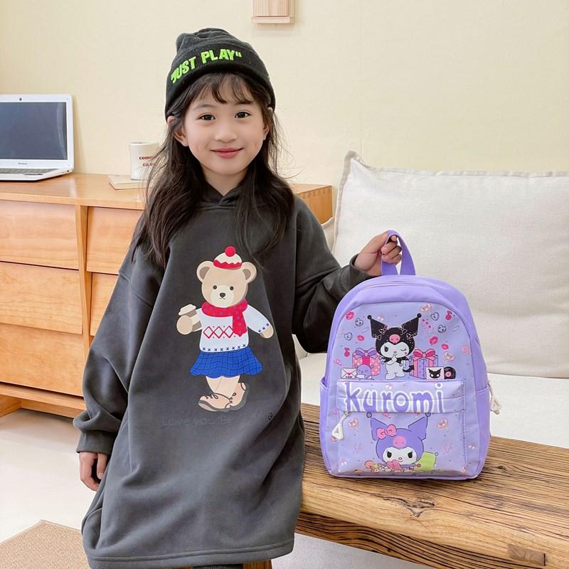 Kindergarten Baby Schoolbag Cute Foreign Style Printing Boys And Girls Backpack Children'S Backpack Tide