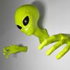 Green Alien Wall Hanging Art UFO Visitor 51 Area Extraterrestrial Organism Monster Study Living Room Ornament Lover's Gift