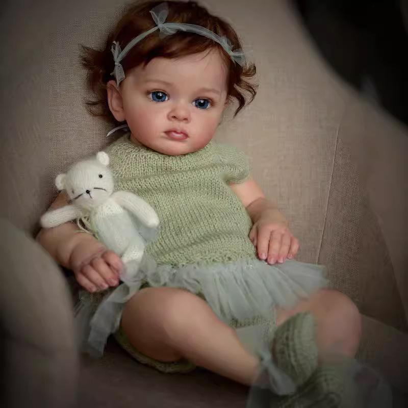 55 см моющаяся реалистичная мягкая ручная роспись имитация куклы реборн дети сопровождают игровую куклу