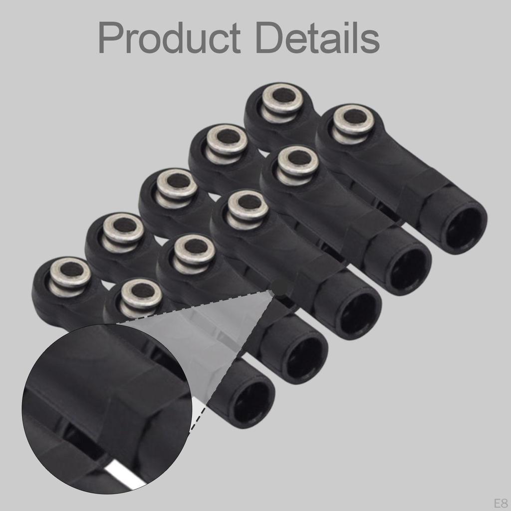 10 Pcs M4 Ball Joint Heads for RC Cars, Universal Remote Control Toys, 1/10 And 1/8 Crawler
