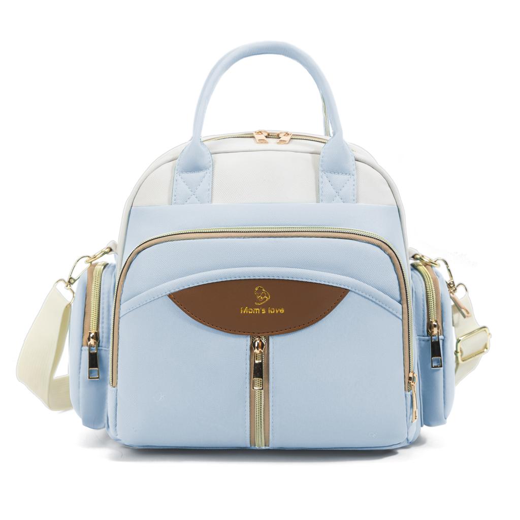 Сумка-тоут для мамы Оксфорд Многофункциональный рюкзак Сумки через плечо для детских подгузников Сумка-холодильник для детских бутылочек на открытом воздухе Женский портативный рюкзак для коляски