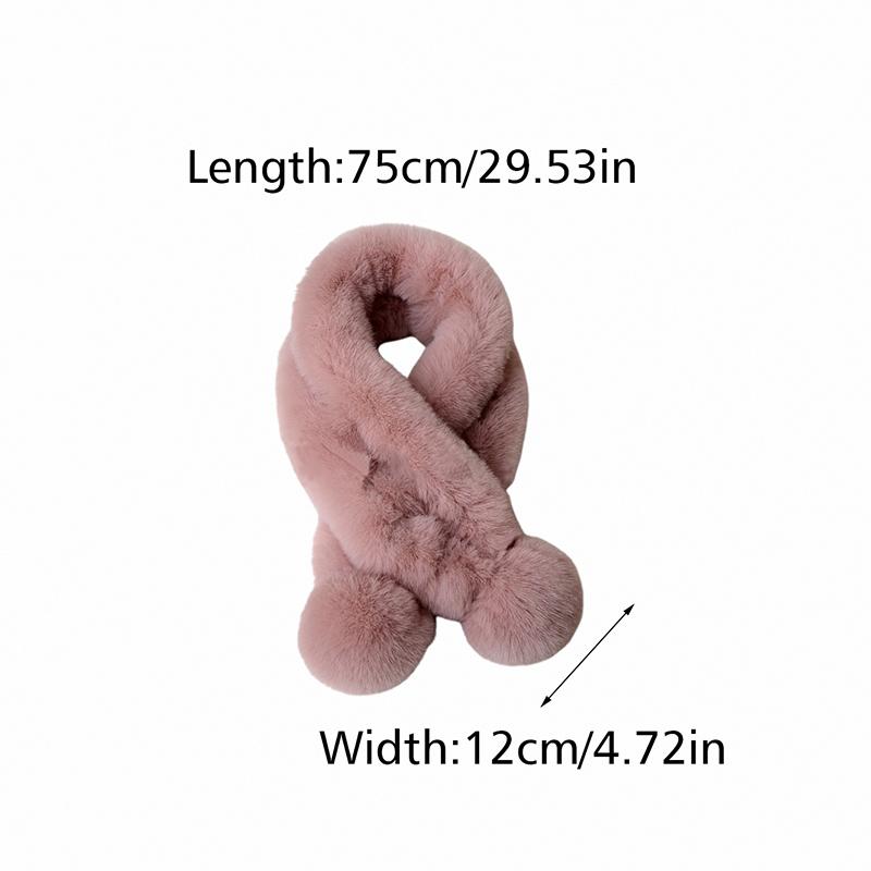 Новый искусственный мех кролика выдры двойной зимний шарф женский искусственный мех кролика утолщенный теплый модный плюшевый шарф