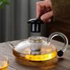 Nordic Style Deflated Tea Pot Heat Resistant Tea Brewing Pot Household Flower Tea Kettle  Fruit Tea