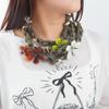 Женское летнее пляжное ожерелье с крупным цветком Европейское американское преувеличенное ручной работы из смолы многослойное модное украшение