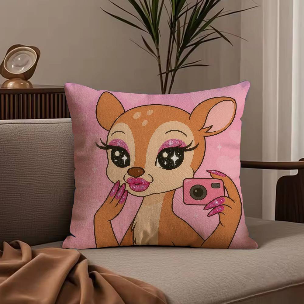 N-Nail Art Animals Pillow Case null