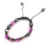 Les Trésors De Lily [J8706] - Pink 'Shambhala' Ethnic Bracelet