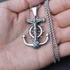 Stainless Steel Accessories Necklace Men'S Jewelry Navy Pendant Titanium Steel Anchor Pendant