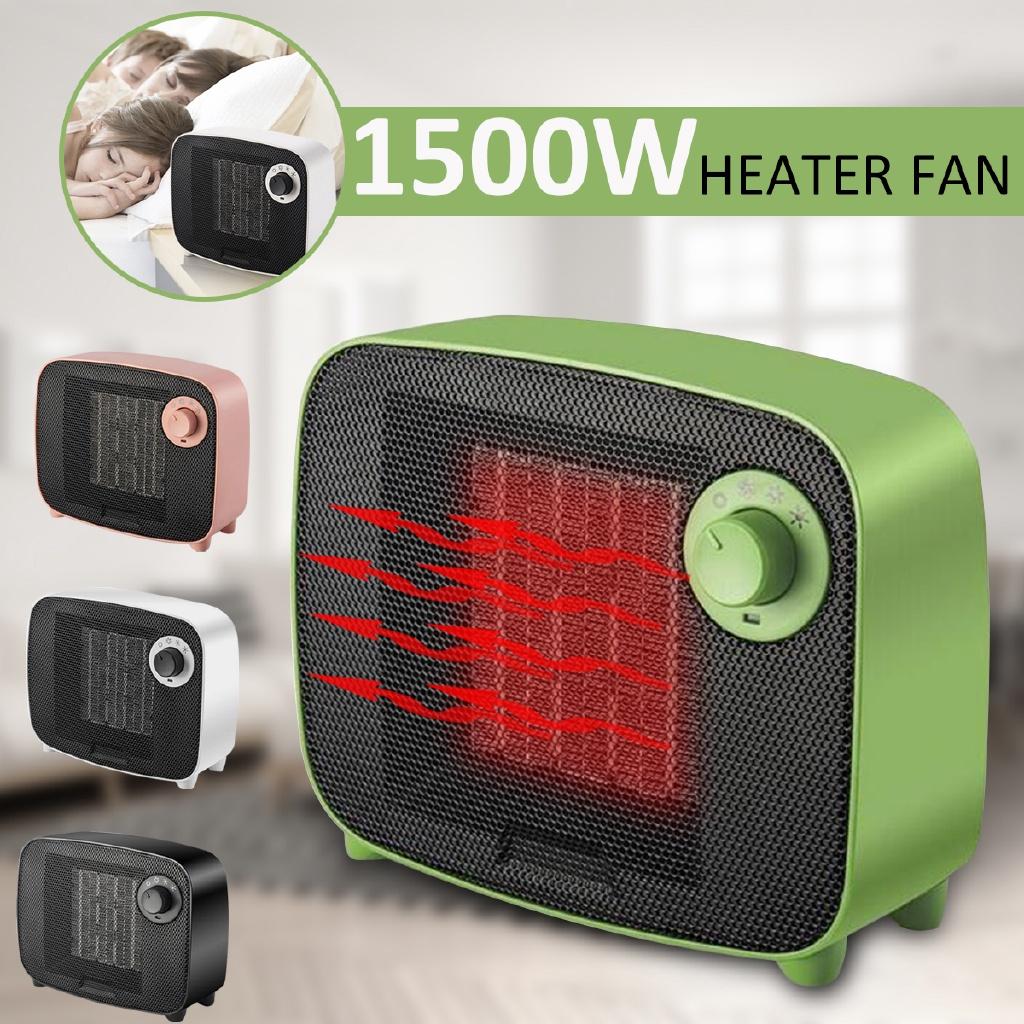 Маленький портативный обогреватель-вентилятор 1500 Вт Электрический комнатный мини-обогреватель-вентилятор 220 В Настольный вентилятор Портативный обогреватель Воздуходувка