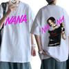 Футболки с принтом аниме Nana Osaki Unisexga Unisex's Wo Мода Unisex's Футболка с коротким рукавом Одежда больших размеров для подростков Уличная одежда Harajuku