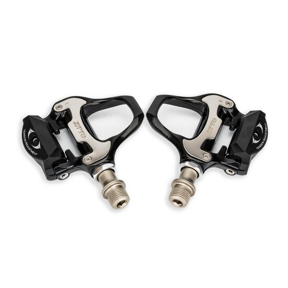 ZTTO Road Bike Carbon Fiber Clipless SPD SL Pedal Self Locking Cleats Set Click Compatible with R7000 R550 105 Sealed Bearing