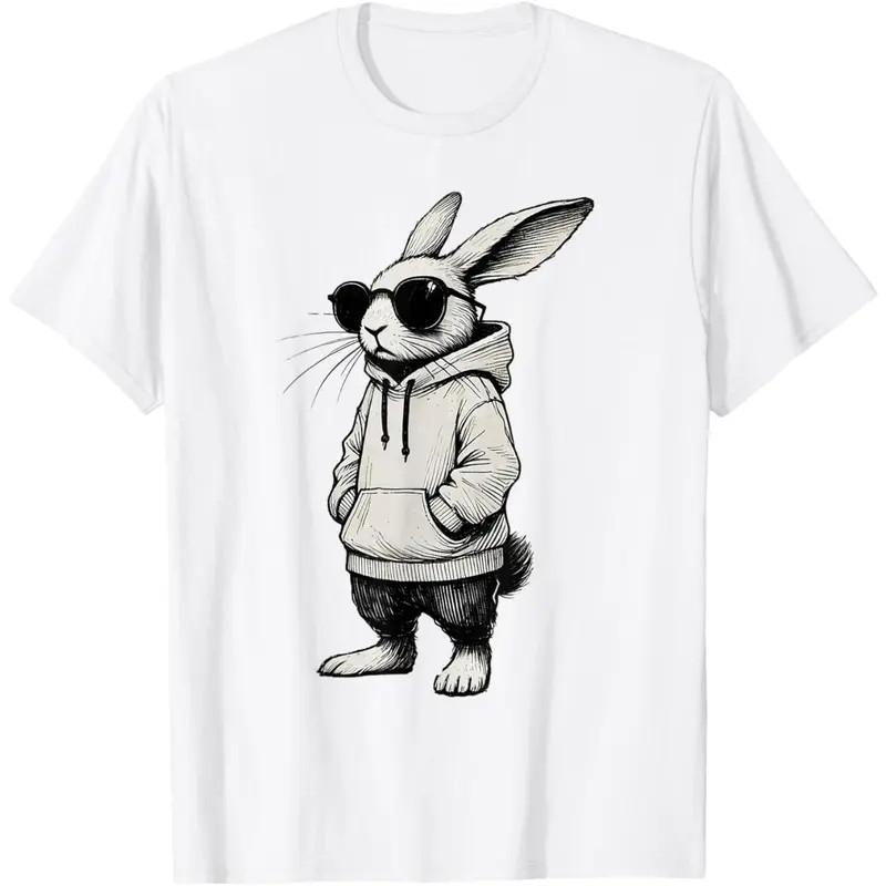 Bunny Face with Sunglasses Easter Day for Men T-Shirt