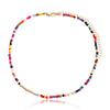 Bohemian Double-Layer Colored Rice Beads Shell Necklace - European & American Beach Style