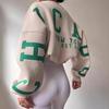 Casual Fashion Letter Print Thick Pullover Sweatshirt For Women Winter 2022