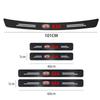 AADW1 Car Door Threshold Strips Car Trunk Rear Bumper Protective Carbon fiber Leather Stickers For Kia Sportage Ceed Picanto Niro K5