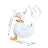 Zipper Big Goose Plush Bag Fluffy Doll Shoulder Bags Portable Cute Duck Crossbody Bag  Travel