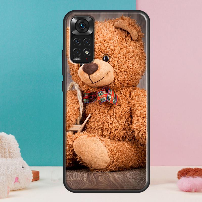Милый чехол-медведь для Xiaomi Redmi Note 14 13 12 Pro 11 9 10 9S 10S 11S 12S Redmi 14C 13C 10C 12C