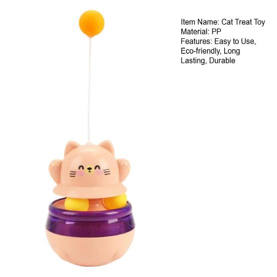 Диспенсер для игрушек и лакомств для кошек с 3 шариками Экологичный, безопасный в использовании, интерактивный мяч-головоломка для кошек, кормушка для домашних животных, аксессуары