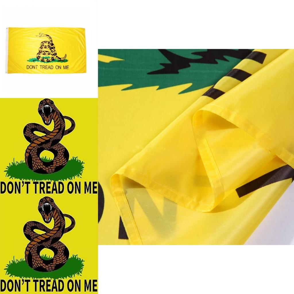 Dont Tread On Me Snake Flag Polyester Material Gadsden Flag For Independence Day Celebrations