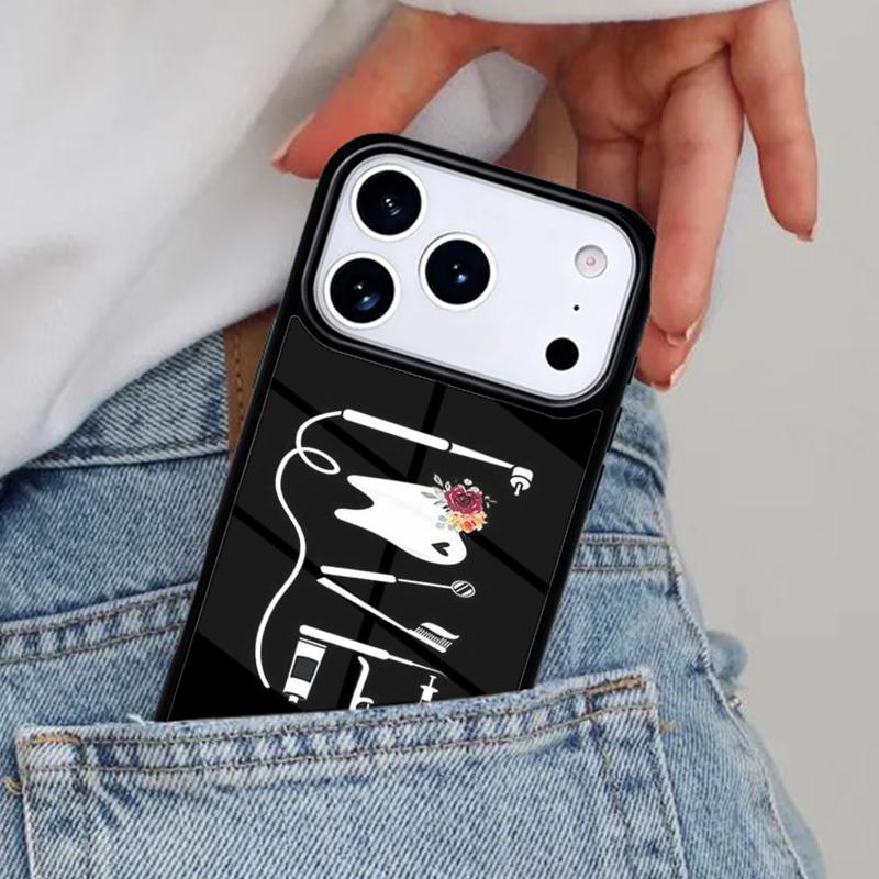 Мягкий чехол для телефона с рисунком зуба для стоматолога для iPhone 16e 15 14 13 12 17 Pro Max Plus Air 17pro Чехол Coque