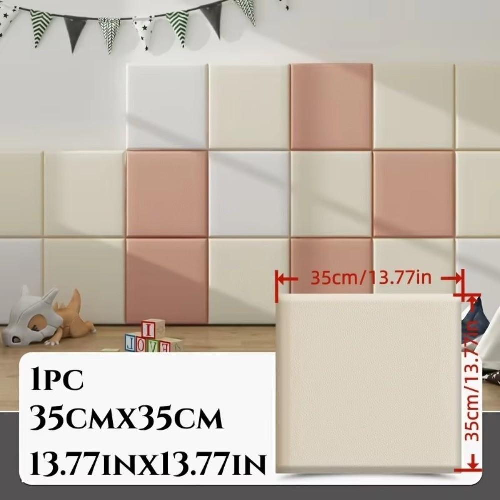 Soft Cushion Bed Headboard Stickers Self-Adhesive Wall Stickers Bed Headboard