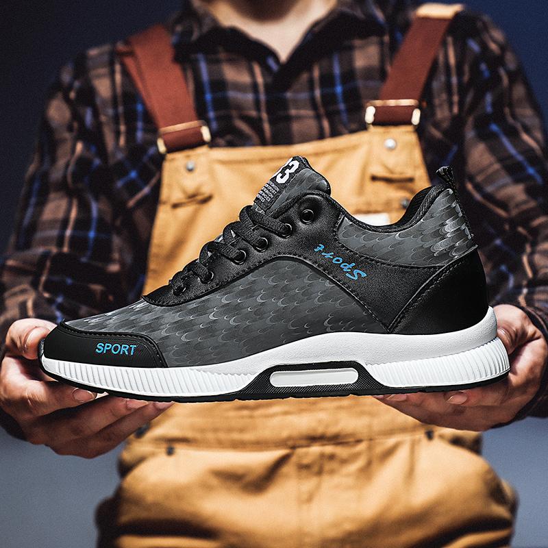 Кроссовки мужские спортивные туфли для увеличения роста обувь стелька 6 см мужские повседневная жизнь досуг мода