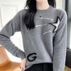 Sweater for Women Autumn Winter Thickened Warm Knitted Stretchy Long Sleeve Tops