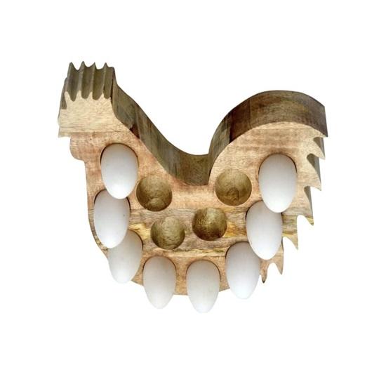 Деревянная яичная тара диаметром 30,5 см.. Яичный лоток на 12 яиц. Упаковка: 1 шт.