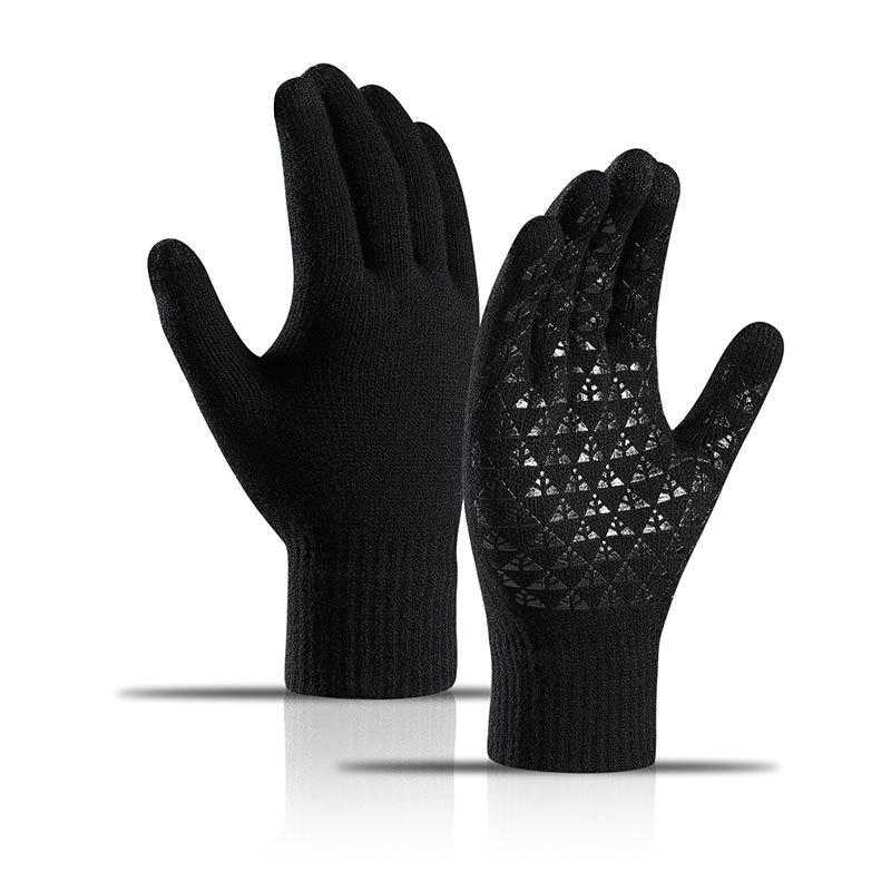 Winter Gloves for Men Women - Upgraded Touch Screen Cold Weather Thermal Warm Knit Glove for Running Driving Hiking