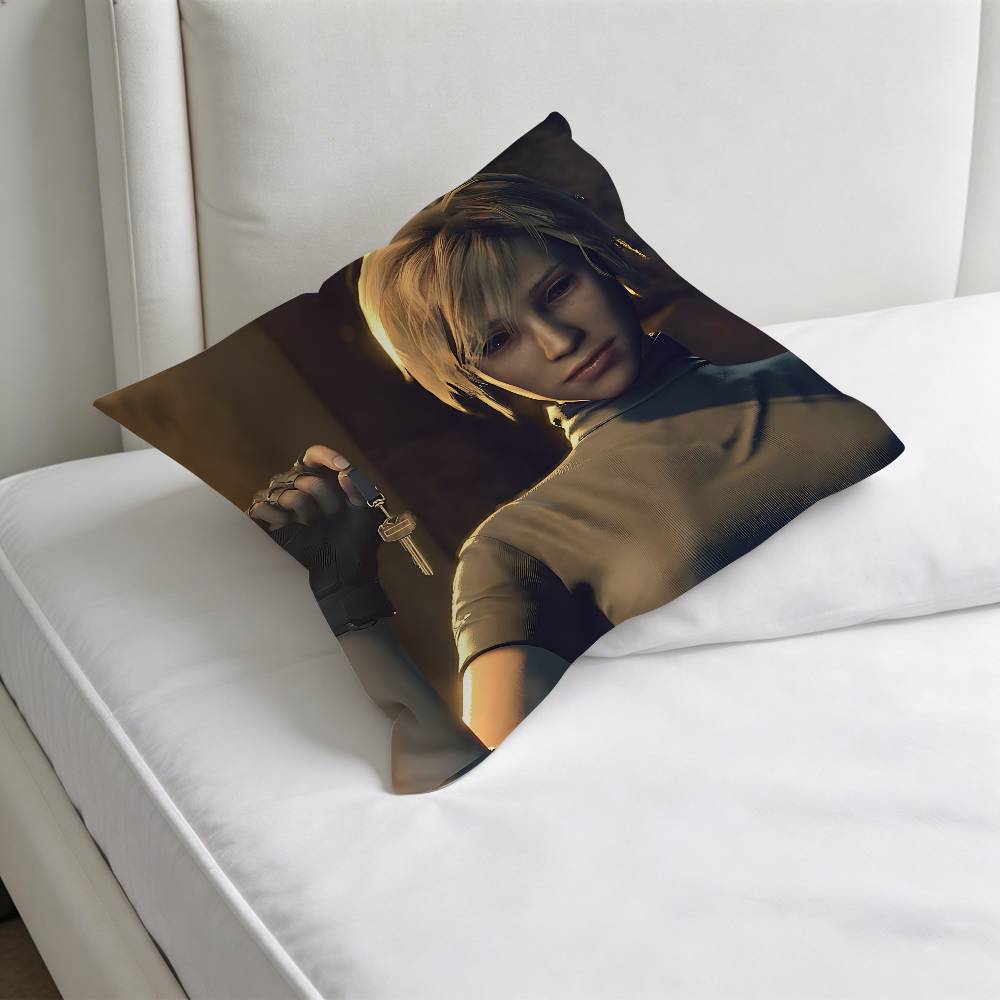 SSilent Hill HHeather Mason Square Pillow Case Soft Decorative Throw Pillow Cover for Home Sofa Bed