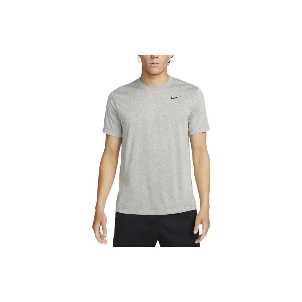 Nike Футболки мужские серые с круглым вырезом прямого кроя DX0990-063