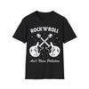 Футболка с надписью Rock'N'Roll Ain't Noise Pollution (Рок-н-ролл — это не шумовое загрязнение), Классическая футболка с изображением рок-музыки