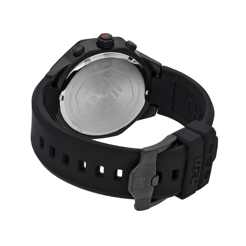 Часы UFC King с черным циферблатом, кварцевые, водонепроницаемые, 10 АТМ, минеральное стекло, 45 мм, TW2V87200, черные [TIMEX] мужские [Товар]