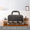 Coarse pottery Kuaike travel tea set, household kung fu tea set, outdoor business trip tea gift, a complete set of souvenirs