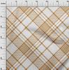 oneOone Хлопковая гибкая коричневая ткань, тартан, принадлежности для квилтинга, швейная ткань с принтом, 40 дюймов в ярдах