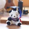 Panda Graduation Plush Pendant Bag Hanging Decoration Keychain Dolls Animal
