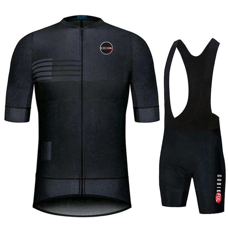 Gobikful  Men Summer Cycling Clothing Road Bike Shirts Suit Bicycle Bib Shorts MTB Ropa Ciclismo Maillot 2026 Summer Breathable Cycling Suit Set