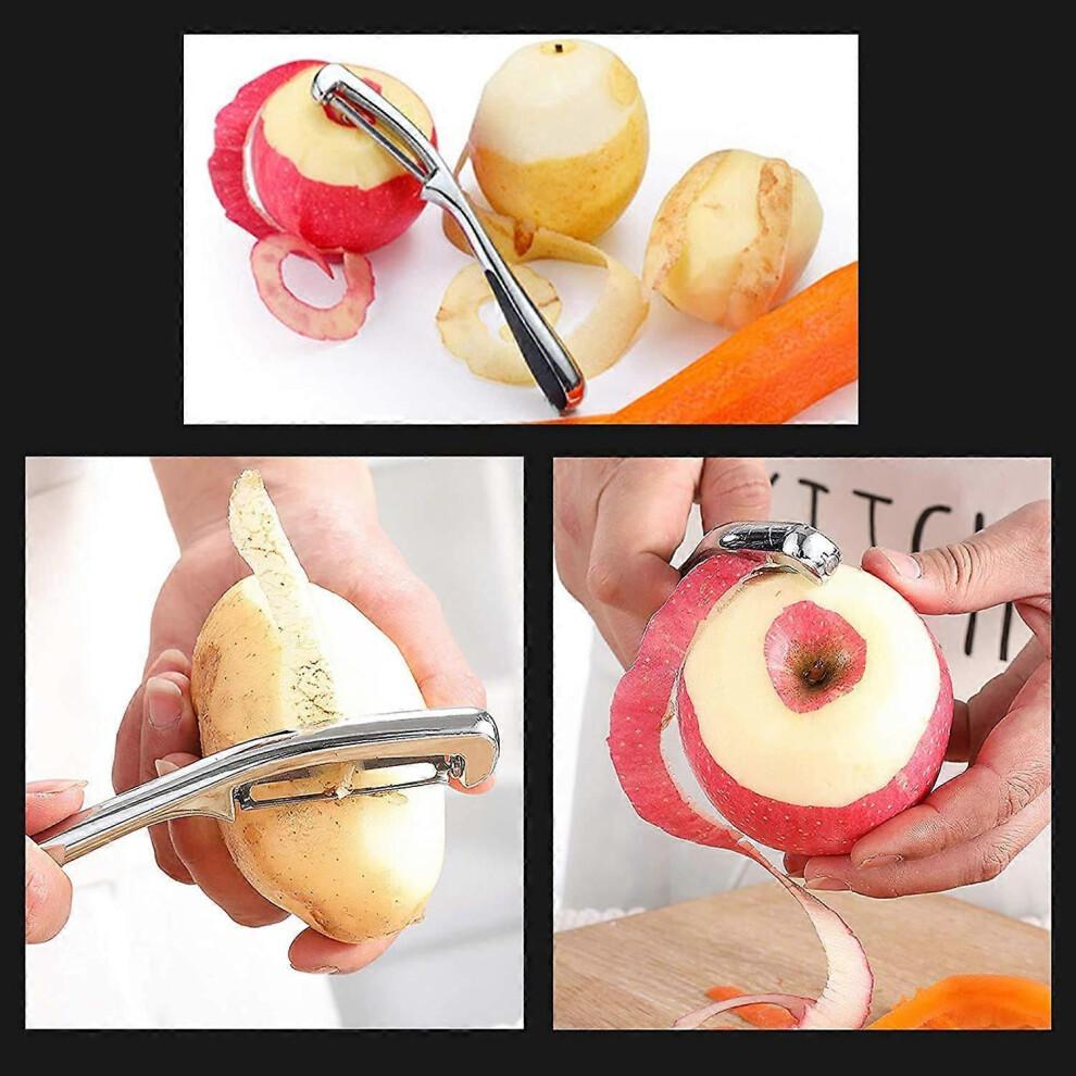 Potato Vegetable Peeler for Kitchen - Premium Stainless Steel Y Shape Swivel Peelers for Potato, Carrot, Fruit