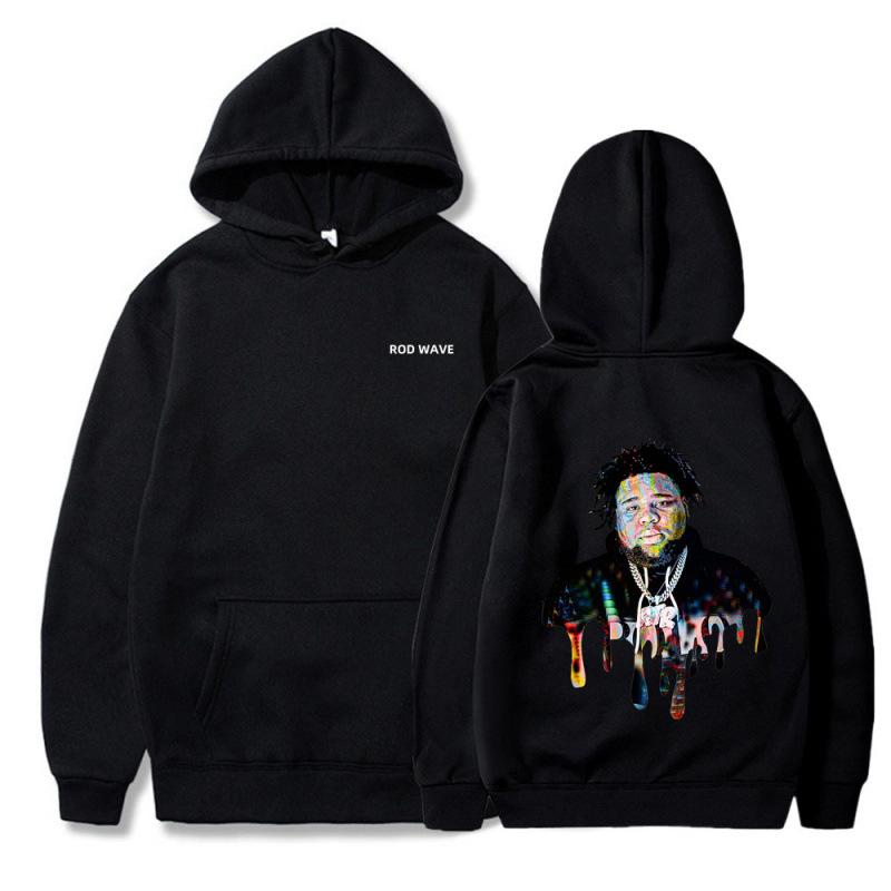 Rod Wave Rod Wave Pullover 90S Hoodie Singer Gra