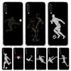 Football Player Soccer Art Phone Case For Samsung Galaxy A52 A50 A70 A30 A40 A20S A20E A02S A12 A22 A72 A32 5G A04s Clear Cover